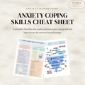 Anxiety Coping Skills Cheat Sheet
