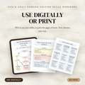 Kids & Adult Problem Solving Skills Workbook