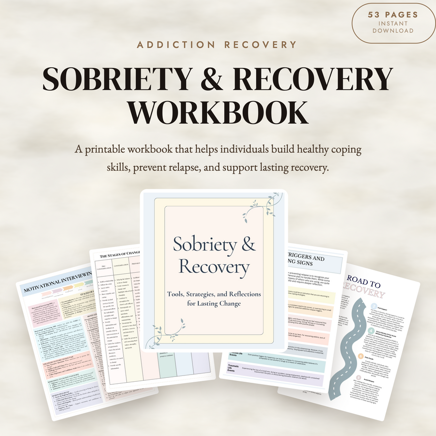 Soberity & Recovery Workbook: Addiction Strategies